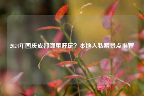 2024年国庆成都哪里好玩？本地人私藏景点推荐