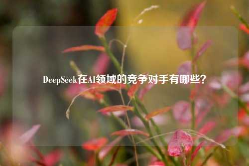 DeepSeek在AI领域的竞争对手有哪些？