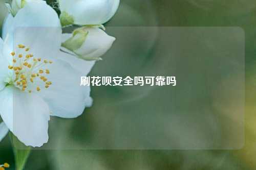 刷花呗安全吗可靠吗